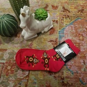 🧜🏻‍♀️ NWT Hot Steps Silly Monkey Socks 🐒🧦